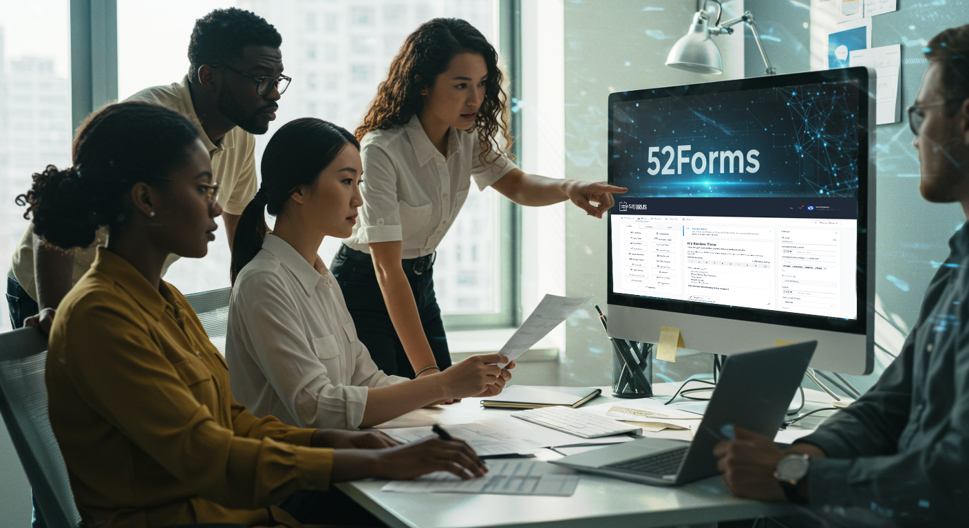 A business collecting client intake with 52Forms