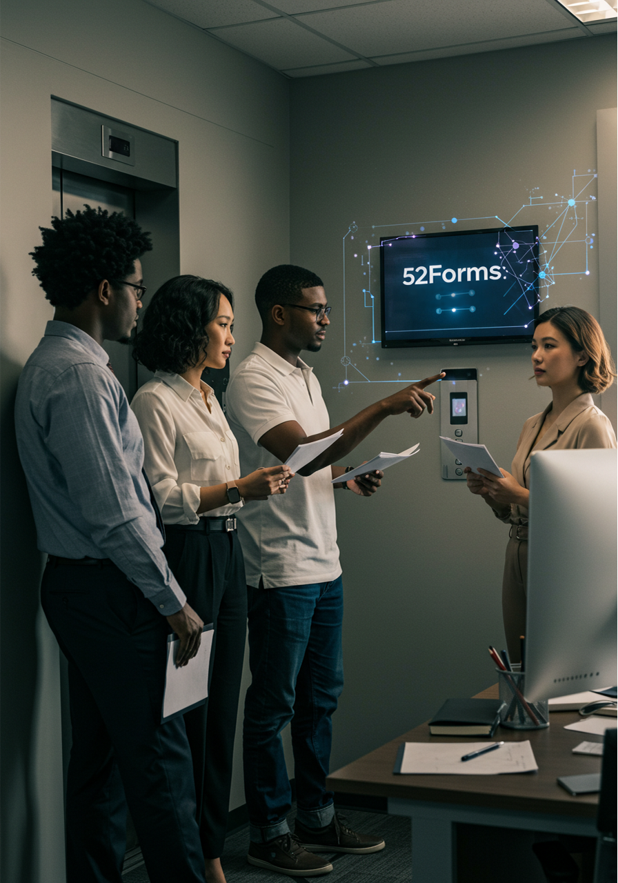 The 52Forms team building a custom intake form for you