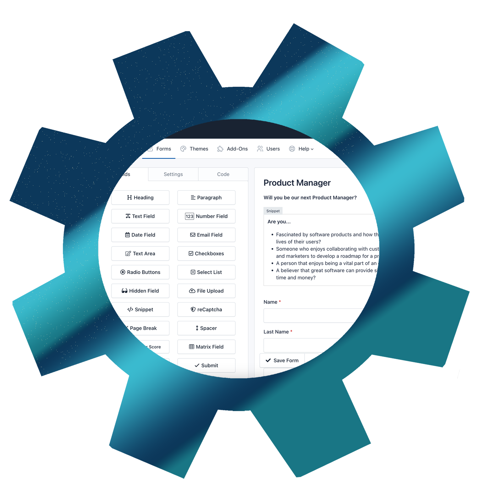 The 52Forms drag and drop builder