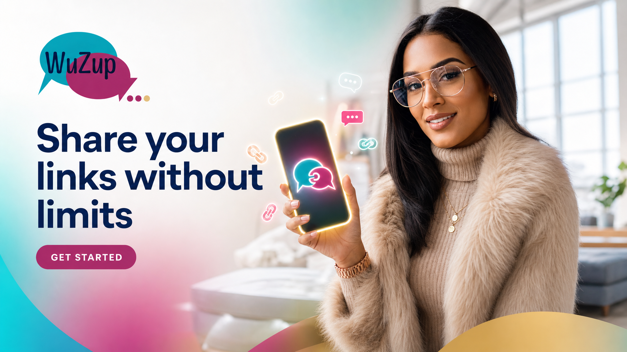 Share your links without limits with Wuzup.link
